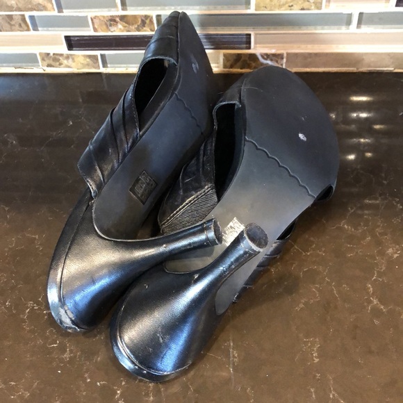 Moda Spana womens leather peep toe sandals with‎ heels size 8.5 - Picture 7 of 9